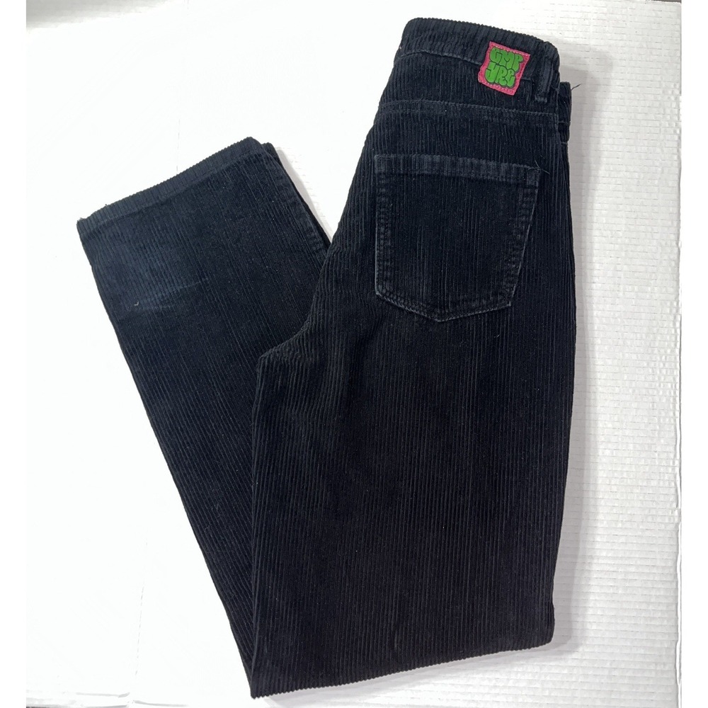 VTG Empyre Tori Corduroy Pants Women 0 Black 25x29.5 Baggy Skate 90s Dark Punk